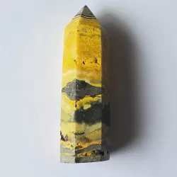 Bumble Bee Jasper Obelisk - 9cm - thecrystalrainbow.co.nz