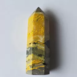 Bumble Bee Jasper Obelisk - 9cm - thecrystalrainbow.co.nz
