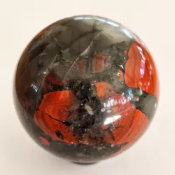 Bloodstone Mix Sphere - 56 mm