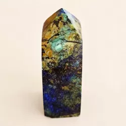 Azurite Mix Obelisk - 66 mm