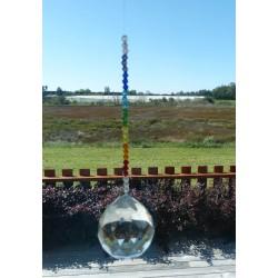 Sun Catcher with Swarovski Chakra beads