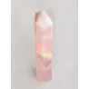 Rainbow Aura Rose Quartz Obelisk - 19 cm