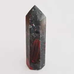 Bloodstone Mix Obelisk - 8.6 cm