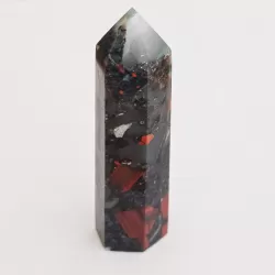 Bloodstone Mix Obelisk  - 8.3 cm