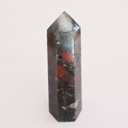 Bloodstone Mix Obelisk  - 8.3 cm