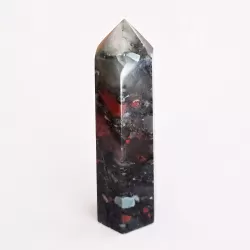 Bloodstone Mix Obelisk  - 8.3 cm