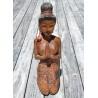 Lady Statue - Hand Carved Wood