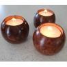 Wooden Tea Candle Holder Set