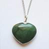 Aventurine Heart - Sterling Silver Pendant